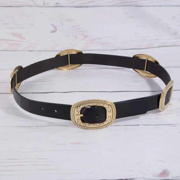 Western Concho Vegan Belt - Picture 3 of 4